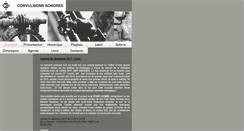 Desktop Screenshot of convulsions-sonores.info