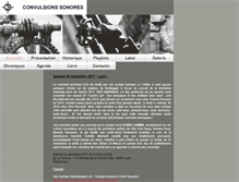 Tablet Screenshot of convulsions-sonores.info